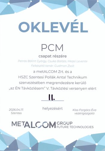 Metalcom - Az Én távközlésem verseny 2026